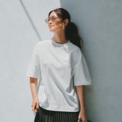 スローン SLOANE ユニセックス メンズ レディース ヘビーコットン ドロップショルダーTシャツ SL9S-T912 ヘビーコットン ドロップショルダーTシャツ SL9S-T912-W10