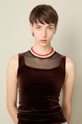 美品⭐︎【SIMONE WILD】VELVET SINGLET Velvet Singlet
