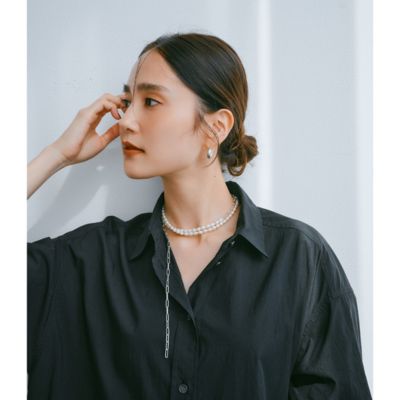 集英社HAPPY PLUS STOREsuadeo（スアデオ）/【大草直子さんコラボ】6WAYパール×シルバーチェーンロングネックレス