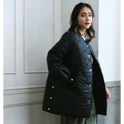マッキントッシュ　ツィード　キルティングコート MACKINTOSH〉オーセンティックなデザインながら目新しく羽織って