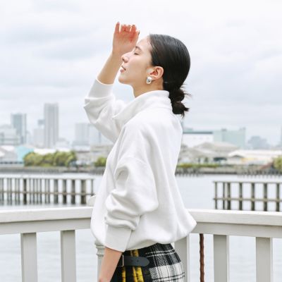 ✥限定SALE　TICCA キーネックワンピース　リネン　ピンク TICCA ティッカ SOMELOS社リネン キーネック ワンピース ピンク