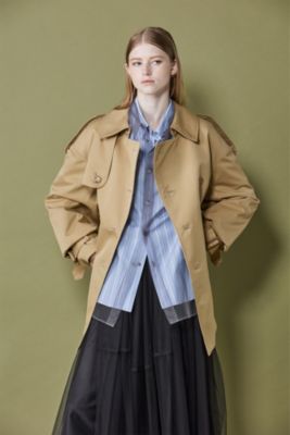 chikakisada チカキサダ ジャケットタイプトレンチコート Chika Kisada(チカ キサダ)】 トレンチコート｜PARIGOT ONLINE