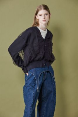 chika kisada チュールニットカーディガン tulle cardigan | Chika Kisada