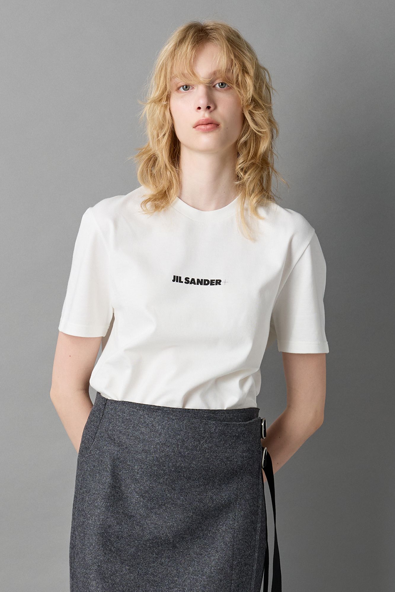 JIL SANDER+(ジル サンダー プラス)/【JIL SANDER＋】LOGO T－SHIRT CN SS