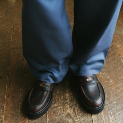 FABIO RUSCONI(ファビオ ルスコーニ)の厚底コインローファー通販