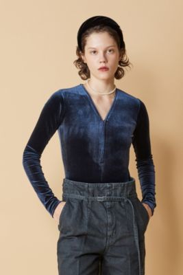 CHIKA KISADA(チカ キサダ)のベロアボディスーツ通販 | mirabella