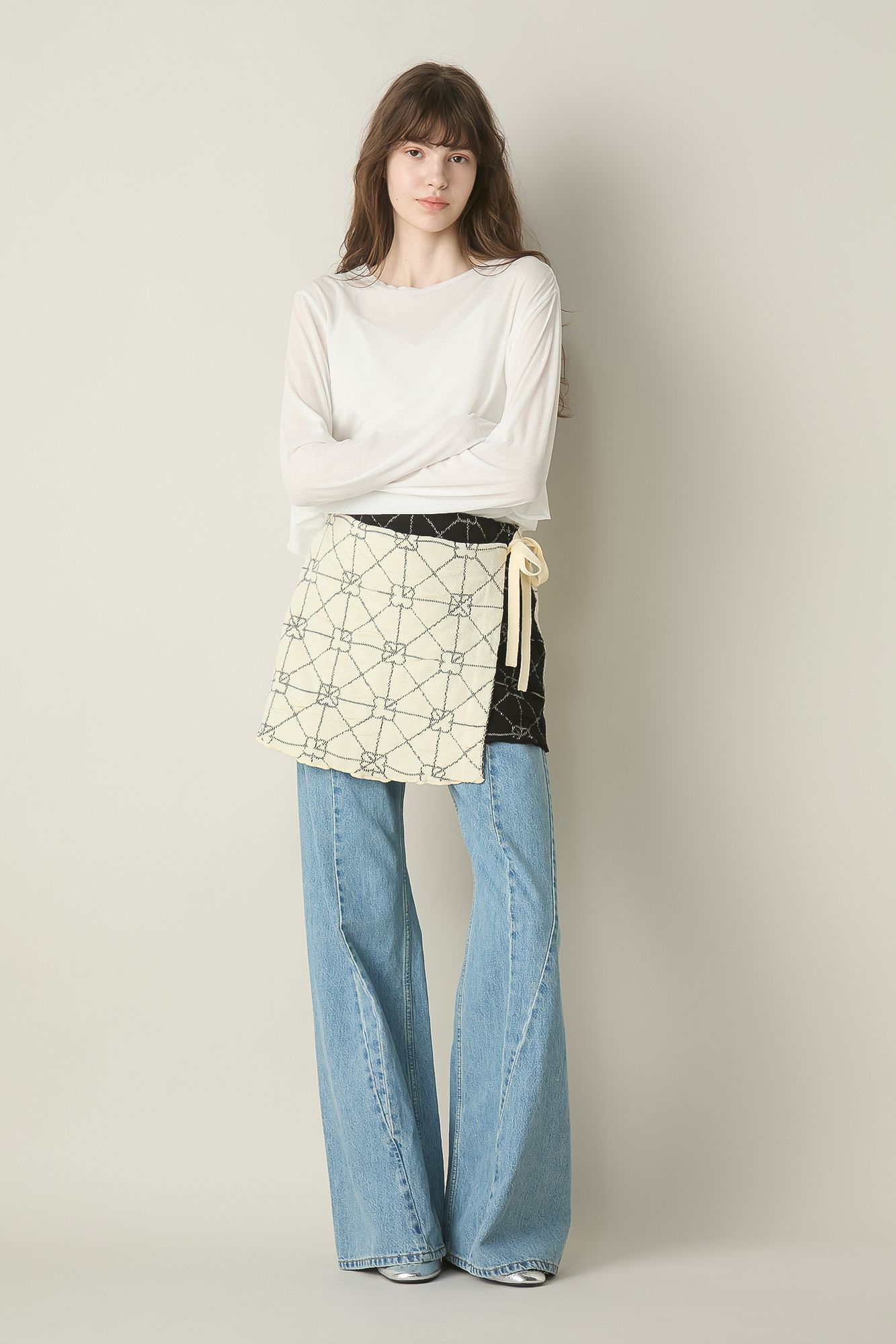 YANYAN(ヤンヤン)/JUNE MINI WRAP SKIRT