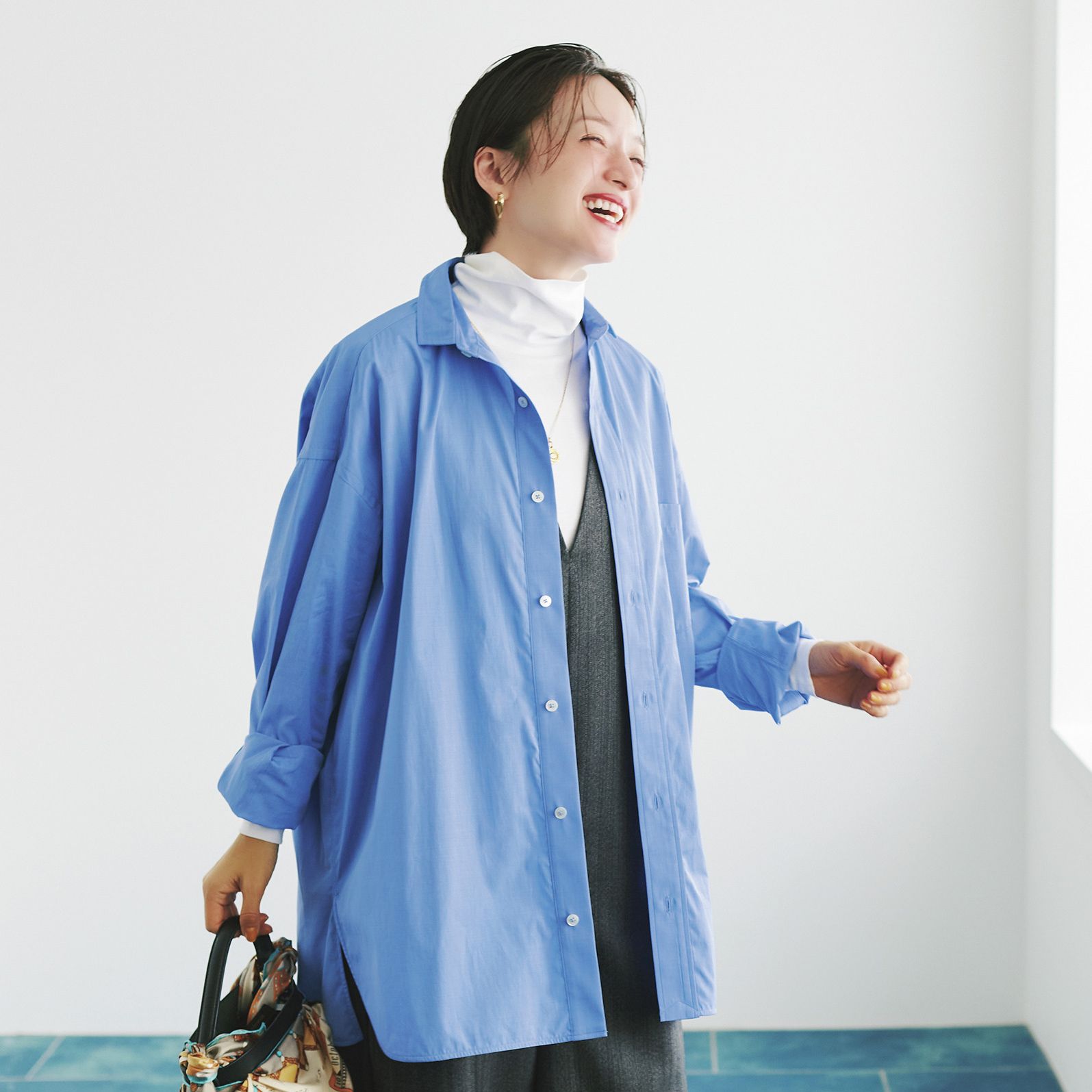 TICCA(ティッカ)/【洗える】スクエアビックシャツuni