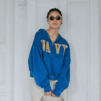 美品INSCRIREアンスクリア ストライプ スキッパー半袖ニット 美品INSCRIREアンスクリア ストライプ スキッパー半袖ニット
