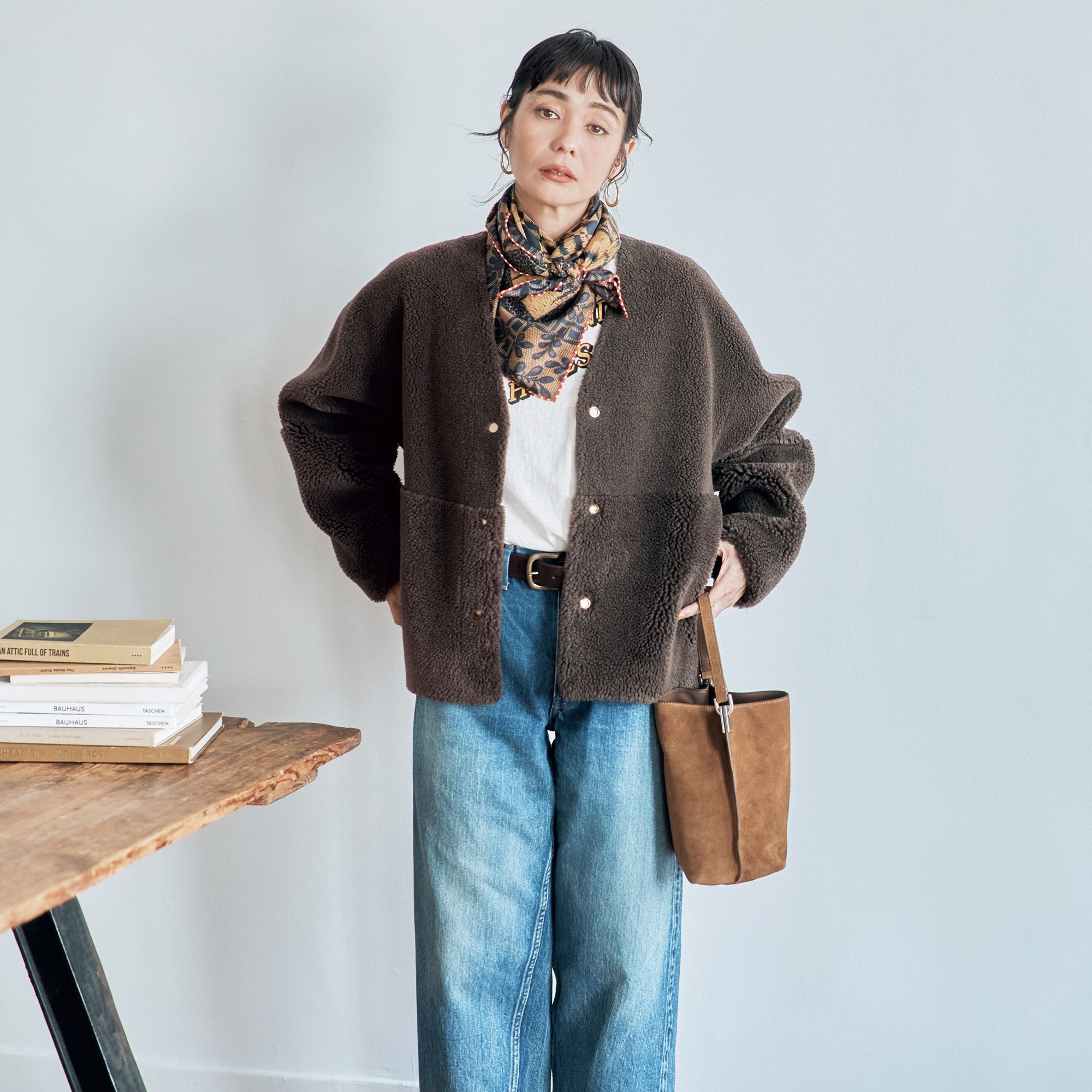 MICA & DEAL(マイカ　アンド　ディール)/reversible vn boa coat