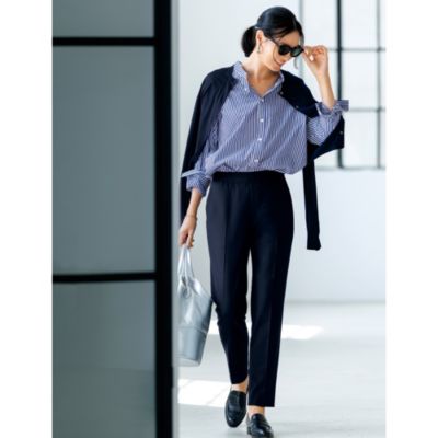 吸湿発熱性により自然なぬくもりをキープ　【別注】裏起毛テーパードパンツ