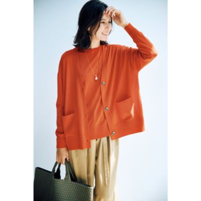 H796 新品未使用 タグ付き XL 44 マーロ カーディガン レディース レディースのカーディガン 30代40代50代大人の通販｜HAPPY PLUS