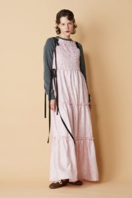GANNI(ガニー)のShibori Pleat Maxi Smock Slip Dress通販 | mirabella