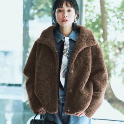 集英社HAPPY PLUS STOREMICA & DEAL（マイカ　アンド　ディール）/stand collar boa bz