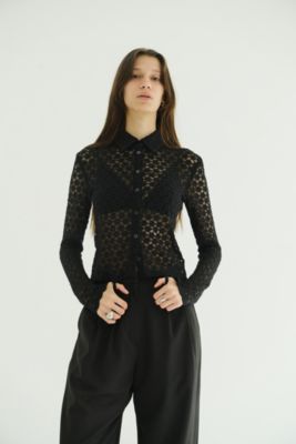 CLANEピンクサイズ1 CLANE(クラネ)の3D FLOWER LACE SHIRT通販 | 集英社HAPPY PLUS STORE