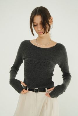 トップス CLANE BUSTIER SET KNIT TOPS CLANE(クラネ)のBUSTIER SET KNIT TOPS通販 | 集英社HAPPY PLUS