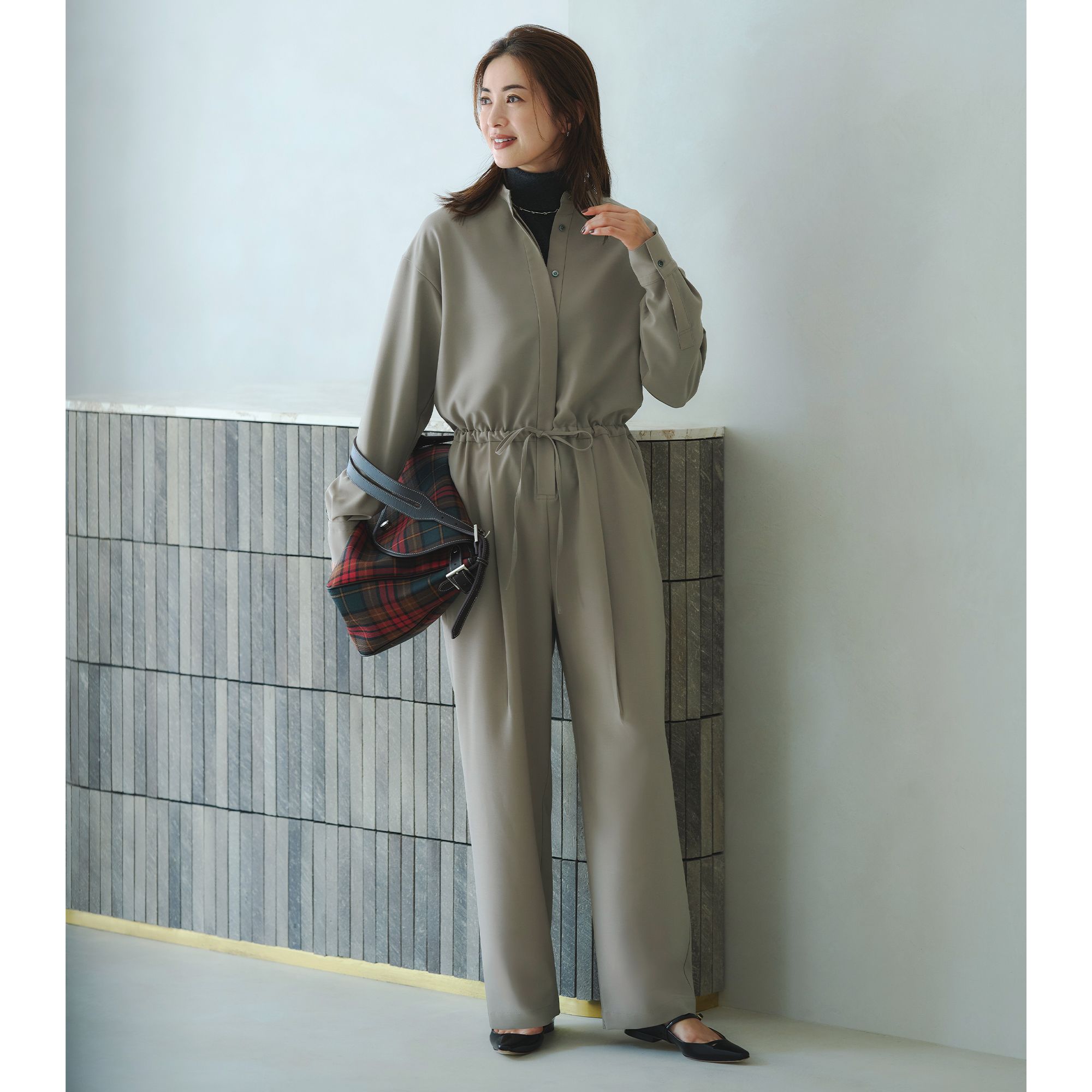 M7days(エムセブンデイズ)/【長袖】脚長見えオールインワン