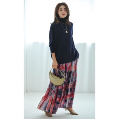 U8881H3　▼SACRA サクラ▼　18SS キュプラ レーヨン フラワープリント ノースリーブ ロング ワンピース 黒 花柄 春夏 SACRA サクラ パンツ ワイド キュプラ レーヨン 花柄 プリント AUTUMN