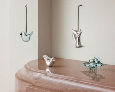 美品☆ イッタラ☆ガラスバード オーナメント 3個セット グレー IITTALA｜[公式] イッタラ ガラスバード オーナメント 3個セット