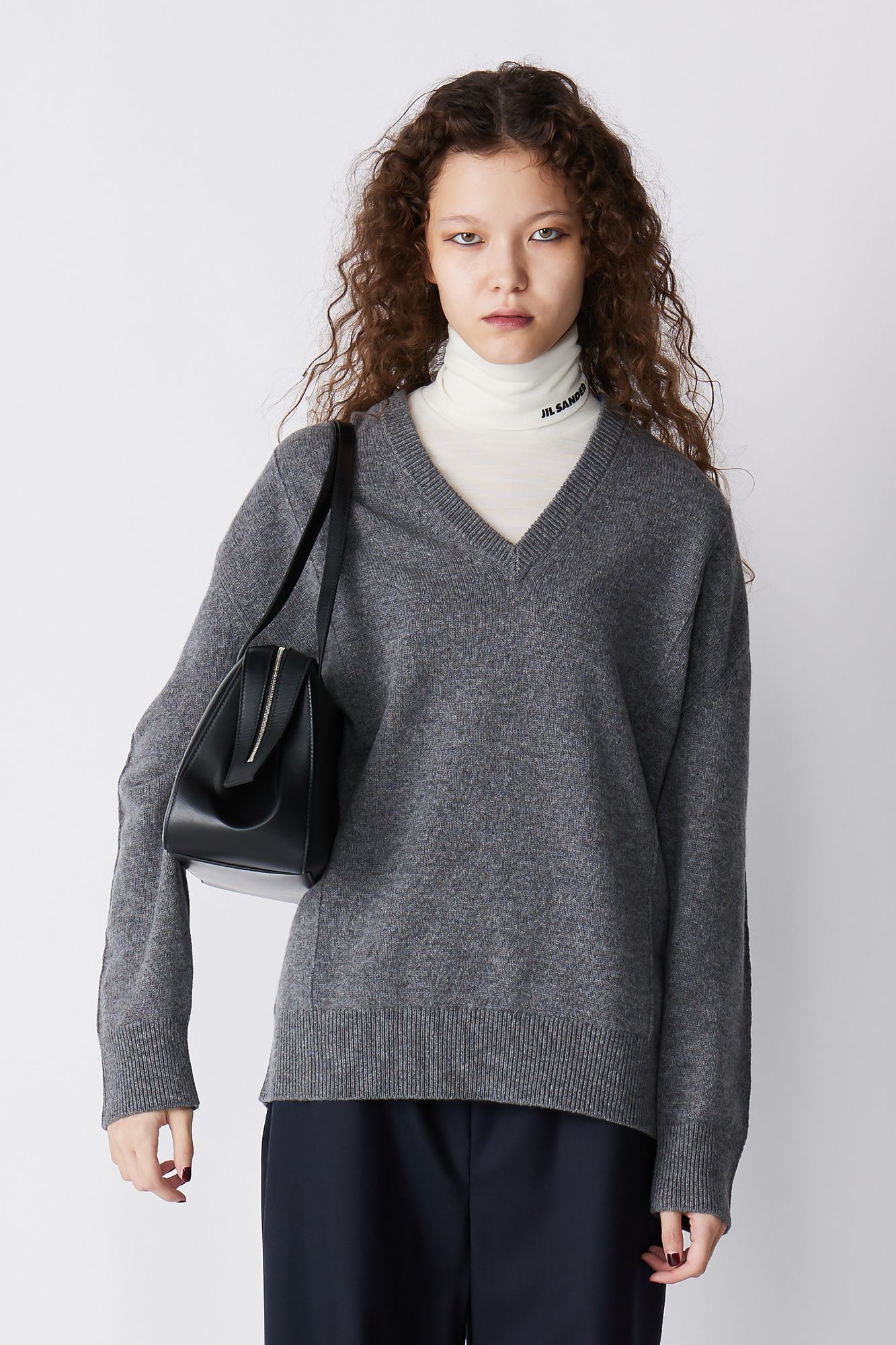 JIL SANDER(ジル サンダー)/VN LS SWEATER W／ PINTUCK