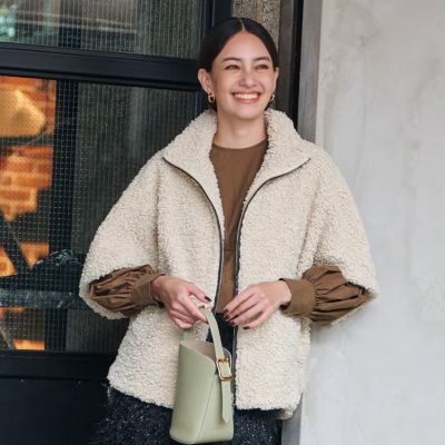 three dots(スリードッツ)のPoodle Boa Short Sleeve通販 | 集英社