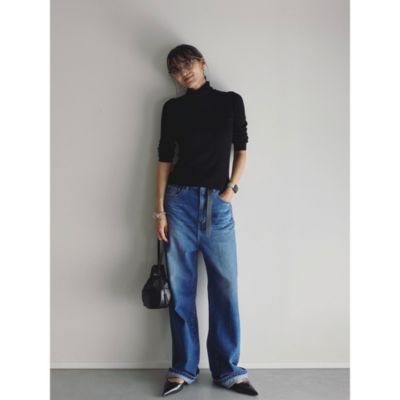 坪田あさみさんコラボ woadblue SALUU ストレートデニム 26 6febb25543a515bd1f551404bd5176
