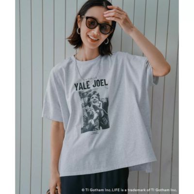 PLAYS PLUS プリーツ半袖Tシャツ グレー系 TRIPLE PLAY Tシャツ 半袖 グレー DISTANCE ロゴプリント｜Yahoo