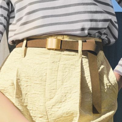 スエードとスムースレザー、両面便利　リバーシブルベルト　25mm