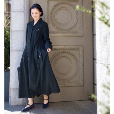 WOMENS/ワンピース｜THE TOKYO ONLINE STORE [ZIUNGLPBL] レザーワンピース クラシックなストラップレスウエスト＆ヒップシンチドレス スリムワンピース 春秋冬