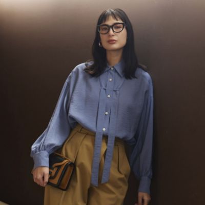 ちょい甘ボウブラウス　【大草直子さんコラボ】細ボウブラウス