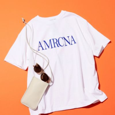 アメリカーナ 26ss ラフィー丸胴 プリントTシャツ MOTORCYCLE