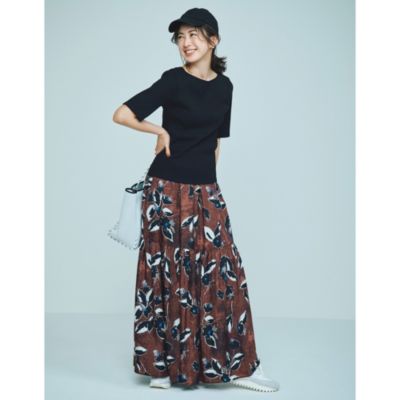 新品SACRAサクラバッククロスフリルブラウス ネイビー Item | SACRA（サクラ）オフィシャルサイト