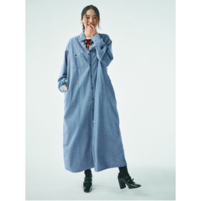 CHAMBRAY SHIRT ONEPIECE