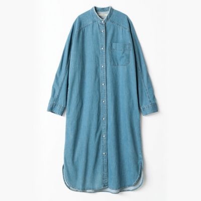 BLANC basque／【LEE別注】パールボタンデニムワンピース／￥19,800