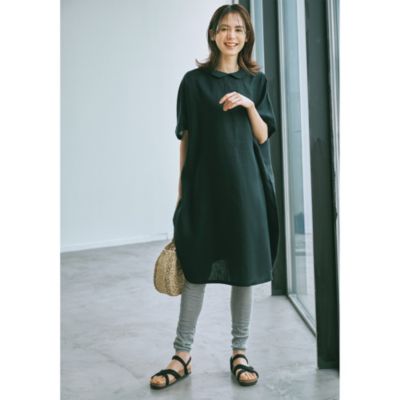 美品 エクラ eclat フレンチスリーブワンピース    レディース 38 華見え「夏ワンピース」 | エクラ公式通販「eclat premium」 - 40代
