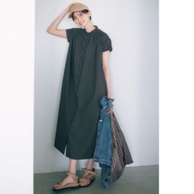 美品 エクラ eclat フレンチスリーブワンピース    レディース 38 華見え「夏ワンピース」 | エクラ公式通販「eclat premium」 - 40代