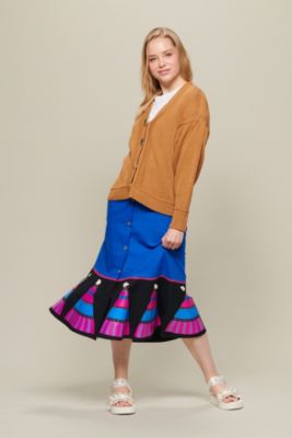 ＜集英社＞ 08sircus(08サーカス)/Pigment check bonding skirt