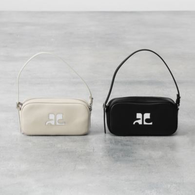 COURREGES AC LEATHER BAGUETTE BAG