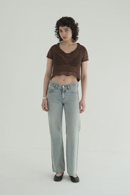 LOW WAIST SLIM DENIM PANTS