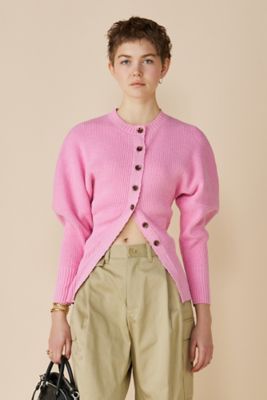 AKIRANAKA(アキラナカ)のGreer crew neck knit cardigan通販