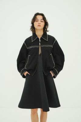 CLANE(クラネ)のW COLOR STUDDED DRIZZLER JACKET通販 | mirabella