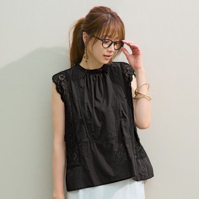 甘くなりすぎない上質なディテールが光る！　COTTON VOIL MANNY LACE N／S