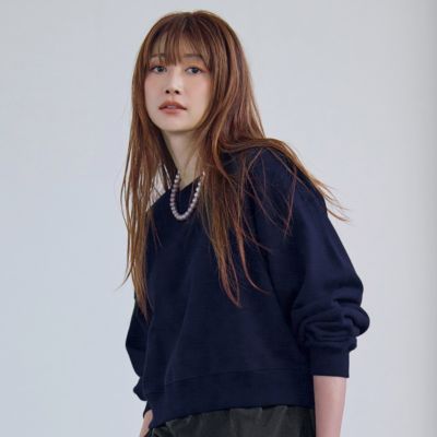 圧倒的にスタイルアップして見えるクロップト丈　【Marisol別注】SWEAT TOPS