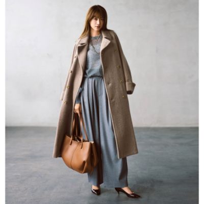 甘くないドライなベージュが大人の装いをリッチに　【Marisol別注】Ulster Coat