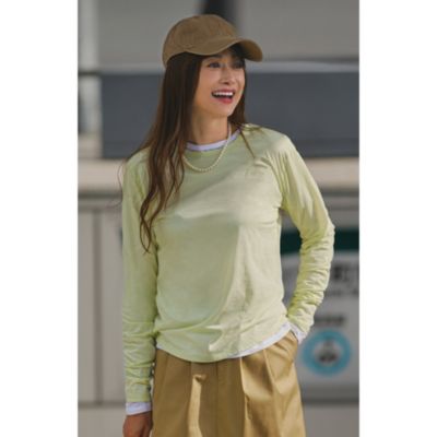 毎日の着こなしを支える名脇役！　【洗える】クルーネックシアーTシャツ