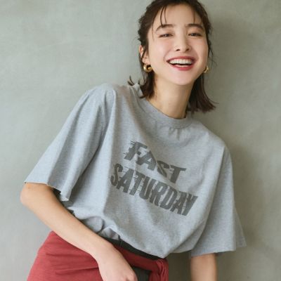 古着の自然な色あいや経年変化を再現した毎年大人気のロゴTシャツ　SP加工 New Fit−T（FAST SATURDAY）