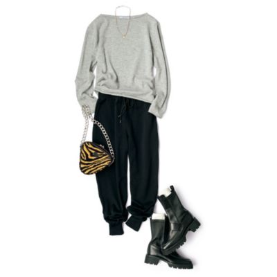 �_�ǉ�����^SLOANE�~eclat �y�{�蓍�コ��ʒ��z�{�[�g�l�b�N�j�b�g