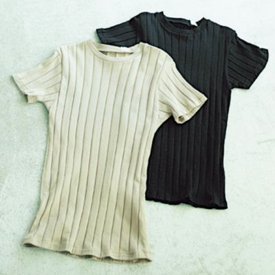 安い購入 【新品】young&olsen リブカットソー - Tシャツ/カットソー 