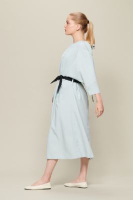 AKIRANAKA(アキラナカ)のBodil gathered boat－neck dress通販