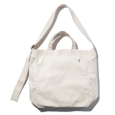 POLO RALPH LAUREN(ポロラルフローレン)のCOTTON CANVAS SHOPPER TOTE